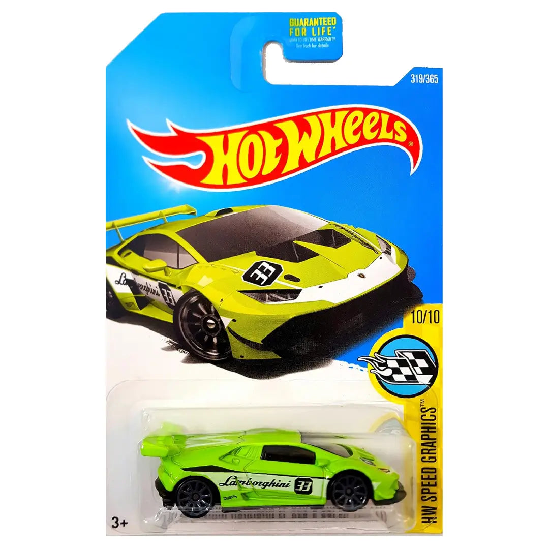 Hot Wheels Lamborghini Huracán LP 620-2 Super Trofeo Green HW Speed Graphics 319/365 1:64 Diecast