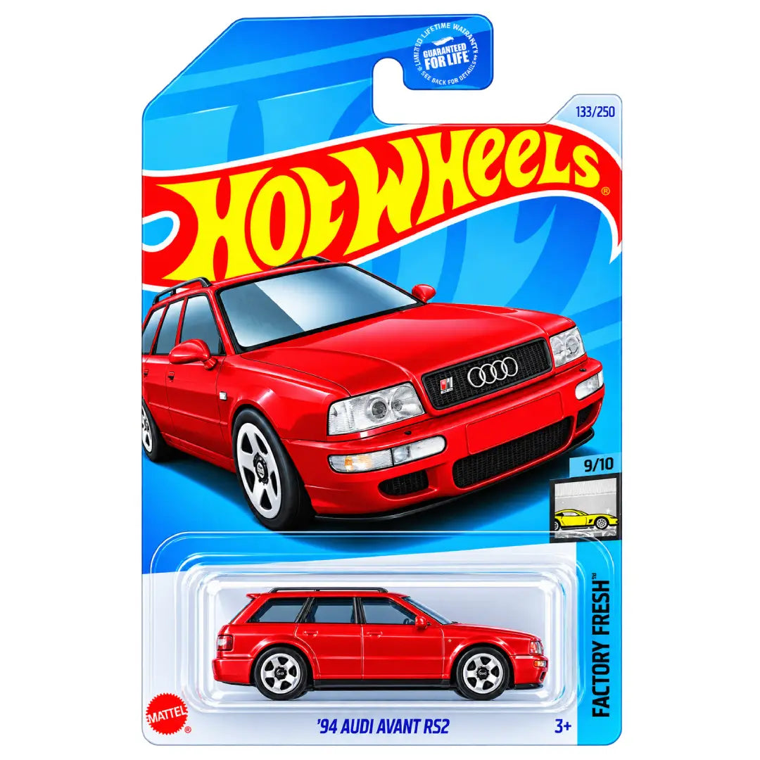 Hot Wheels '94 Audi Avant RS2 Red Factory Fresh 9/10 133/250 1:64 Diecast