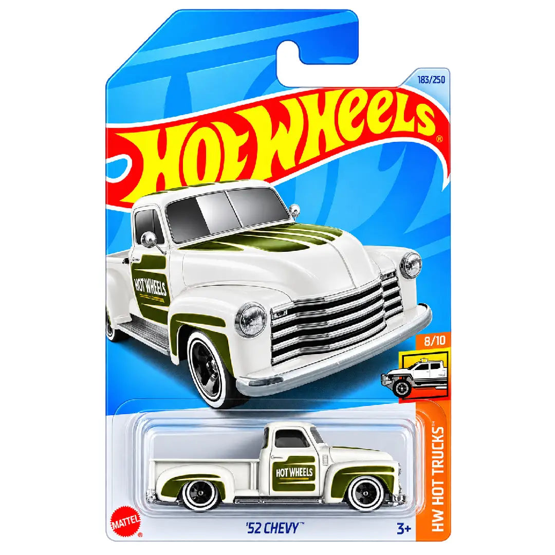 Hot Wheels '52 Chevy White HW Hot Trucks 8/10 139/250 1:64 Diecast