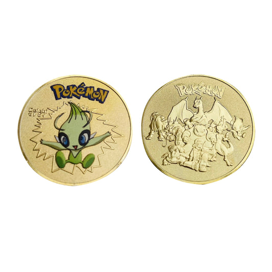 Pokémon Gold Collectible Metal Coins – Charizard, Pikachu, Mewtwo & More