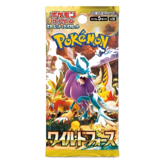 Pokémon TCG Wild Force SV5K Japanese Booster Pack | Rip N Ship