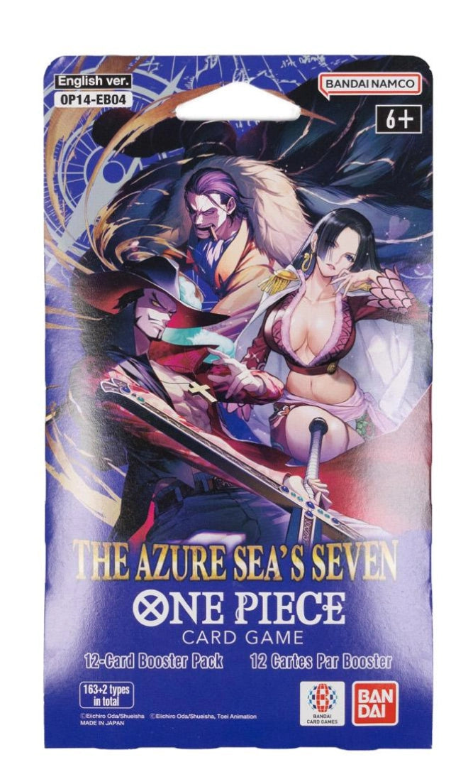 ONE PIECE Card Game OP14/EB04 The Azure Sea’s Seven English sleeved booster pack
