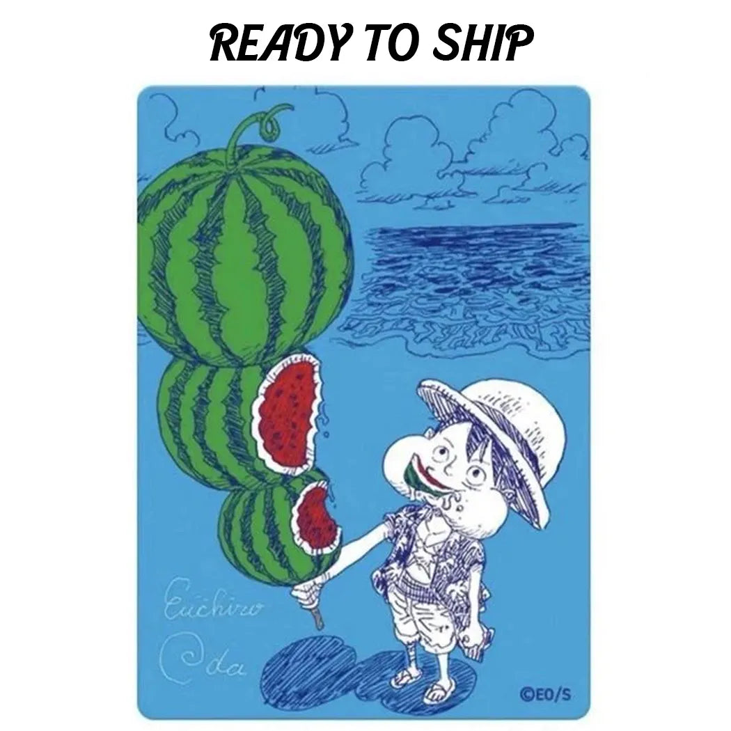 One Piece Monkey D. Luffy Natsu Comi Watermelon Promo Card