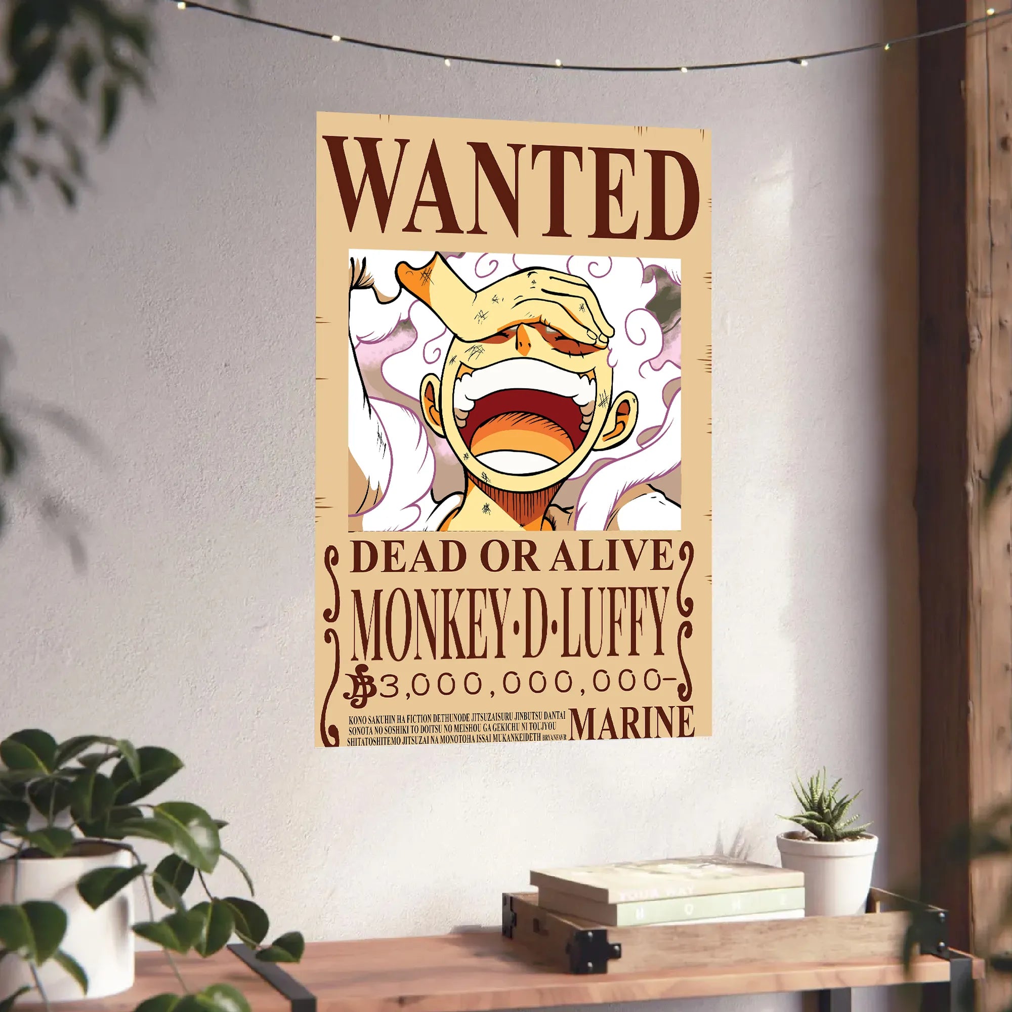 one piece luffy gear 5 poster Luffy Gear 5 Wanted Poster Anime