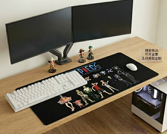 One Piece Straw Hat Crew Evolution Gaming Mousepad Anime Desk Mat XL Luffy Zoro Sanji Crew Lineup - PokeTCG