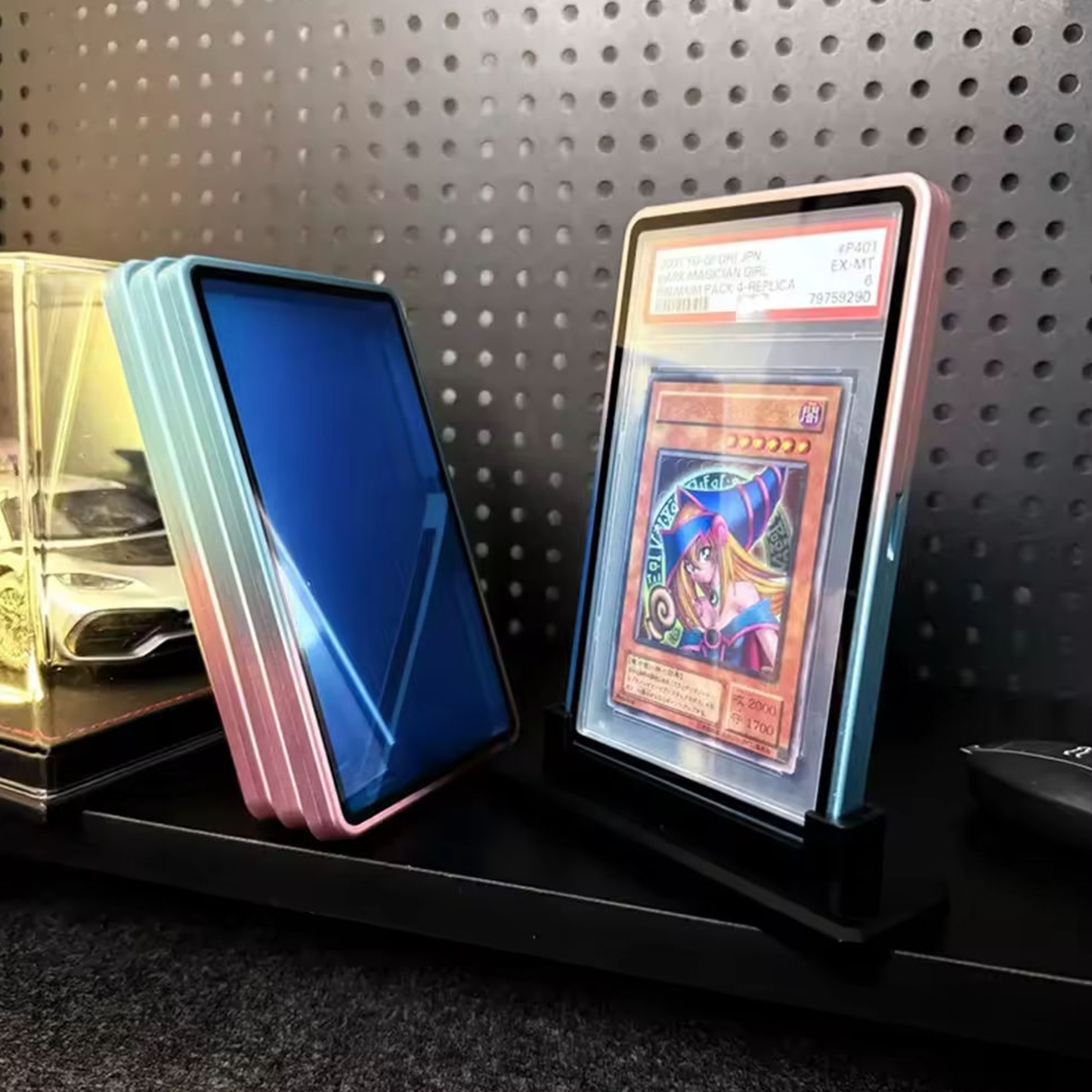 Pokémon Prismatic Evolutions trading card game packaging with a colorful design and Pokémon character.