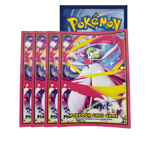 Official Pokémon TCG card sleeves featuring Mega Gardevoir in an elegant battle pose, designed for standard-sized trading cards.