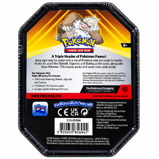 Pokémon TCG Slaking Collector Tin – Factory Sealed