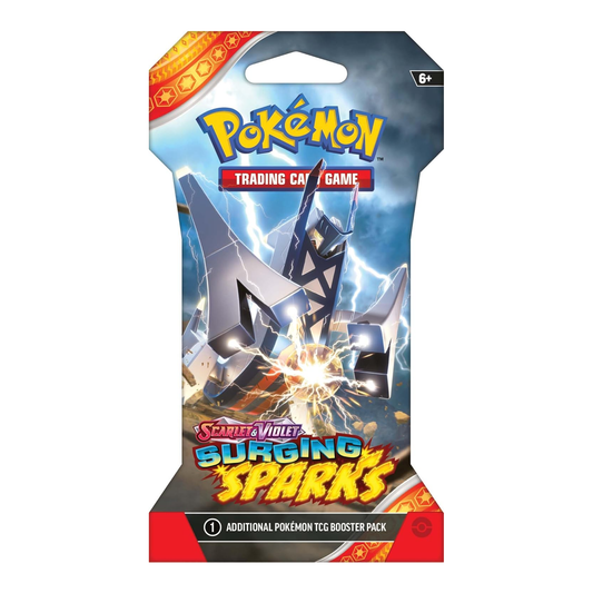 Pokémon Trading Card Game booster pack with Scizor and Moltres on a white background