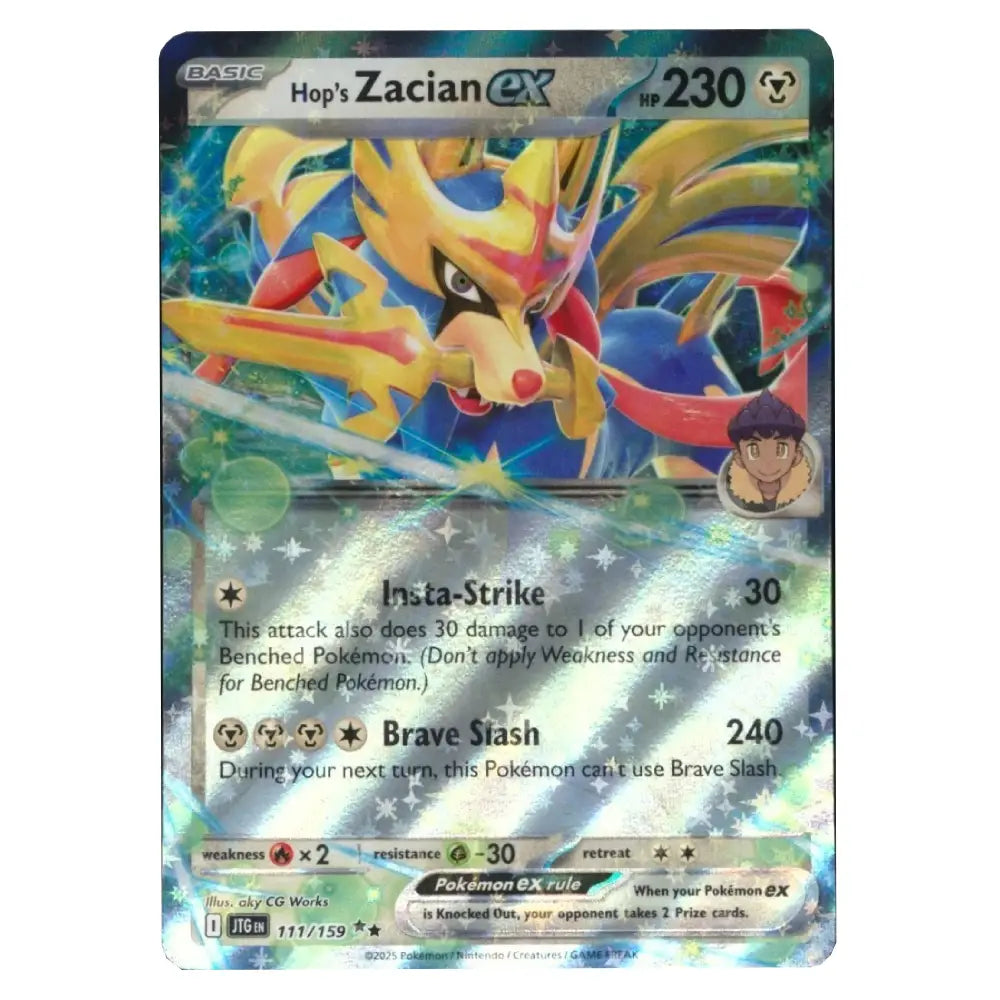 Buy Hop's Zacian ex 111/159 Holo Card