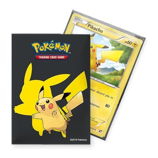Pokémon trading card game pack with Pikachu on a white background
