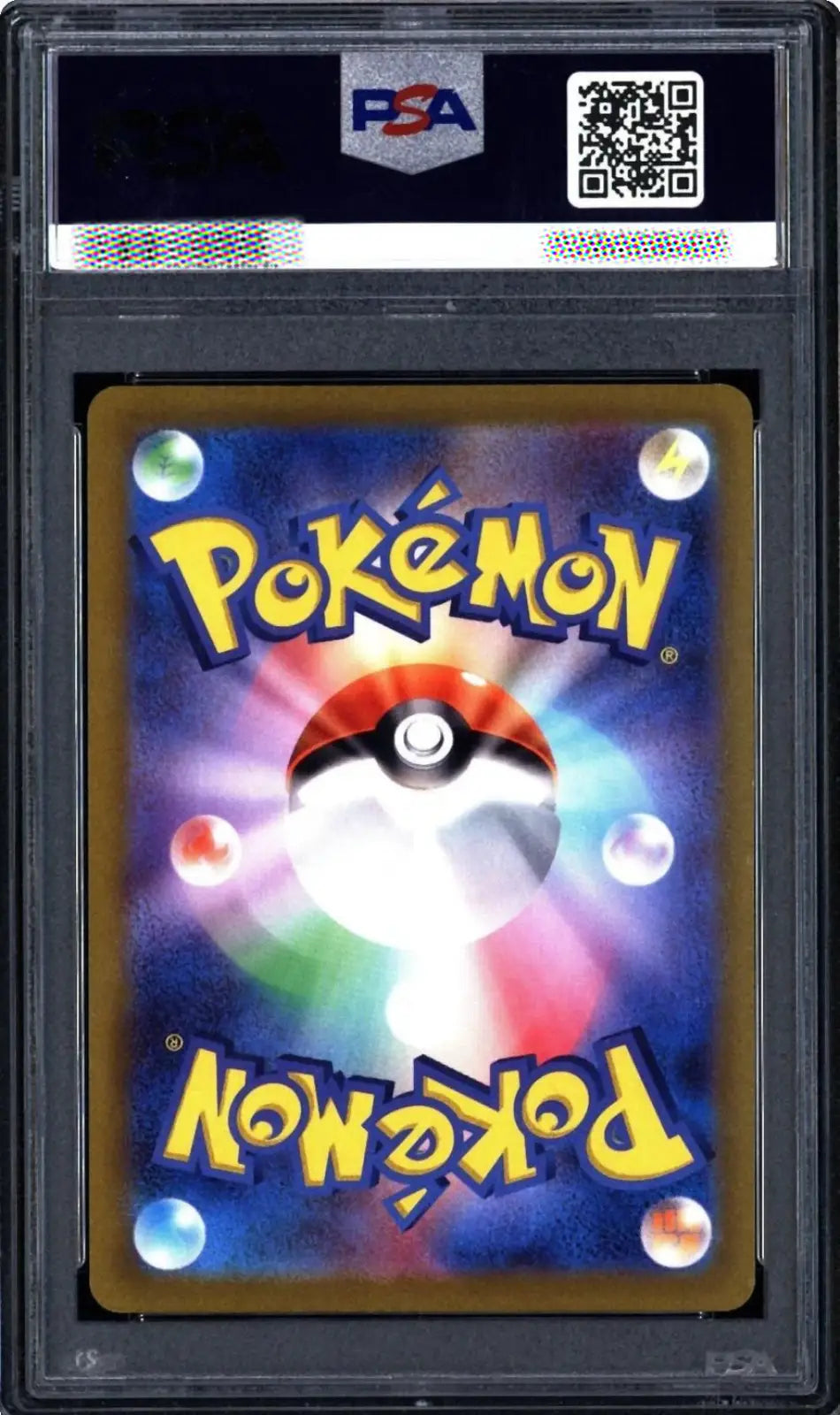 Pokémon trading card with PSA grading label