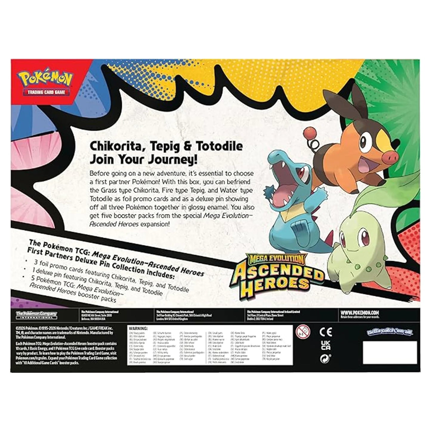 Pokemon TCG Mega Evolution Ascended Heroes First Partners Deluxe Pin Collection Booster Packs Promo Cards - PokeTCG