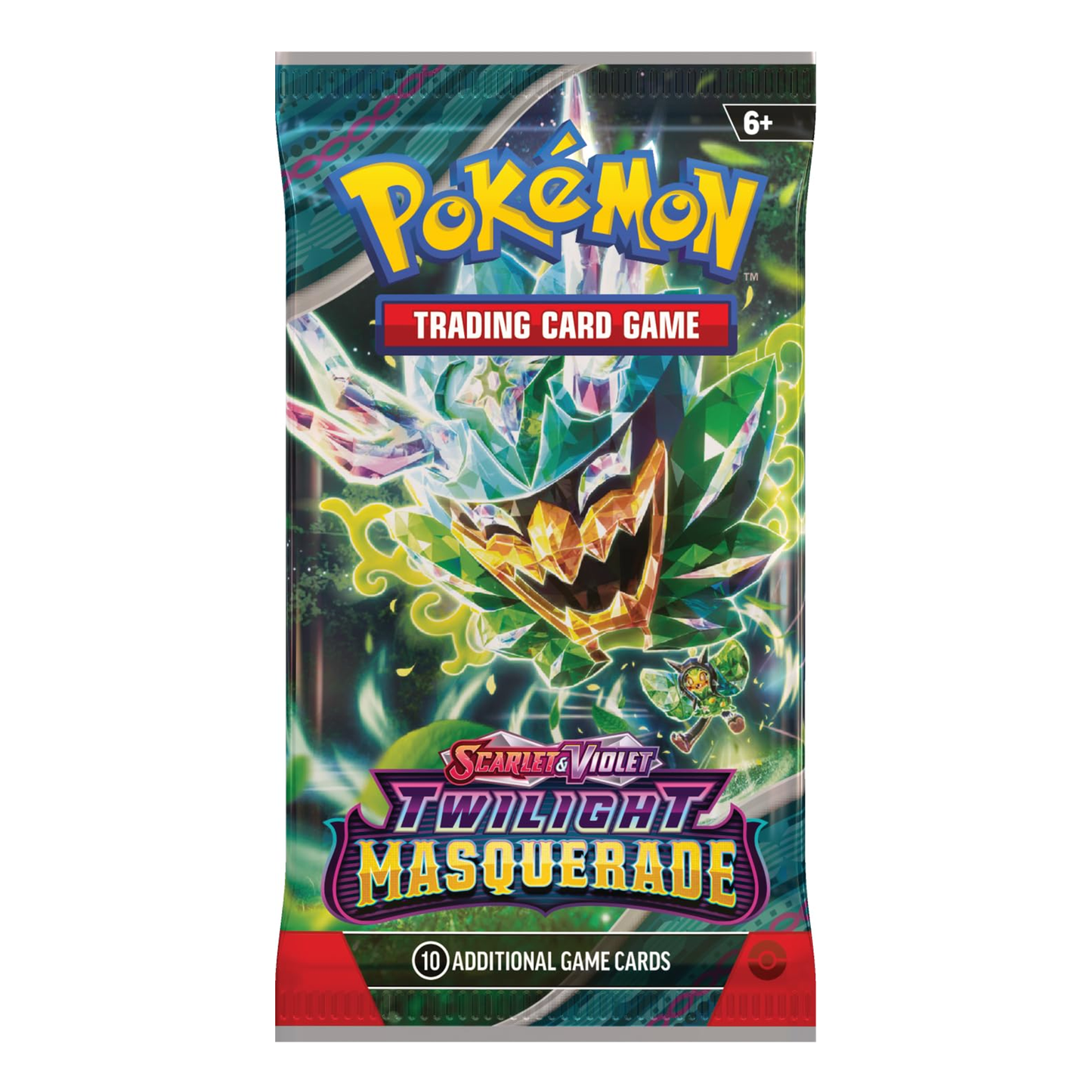 Pokémon Trading Card Game packaging with colorful design and text