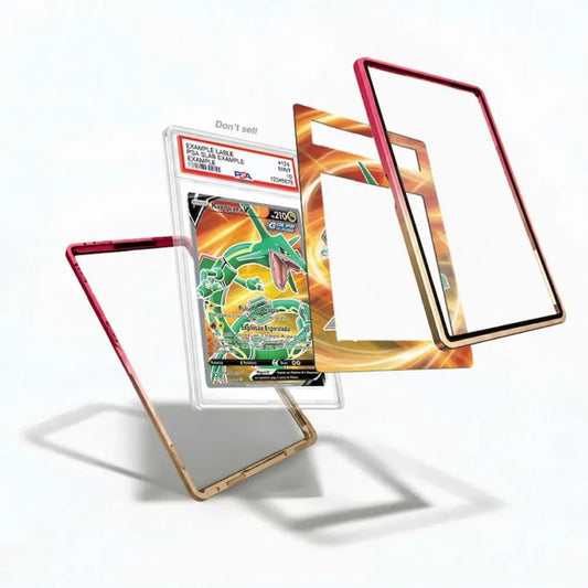 Rayquaza V Evolving Skies Pokémon Extended Art Graded Display Case inner view