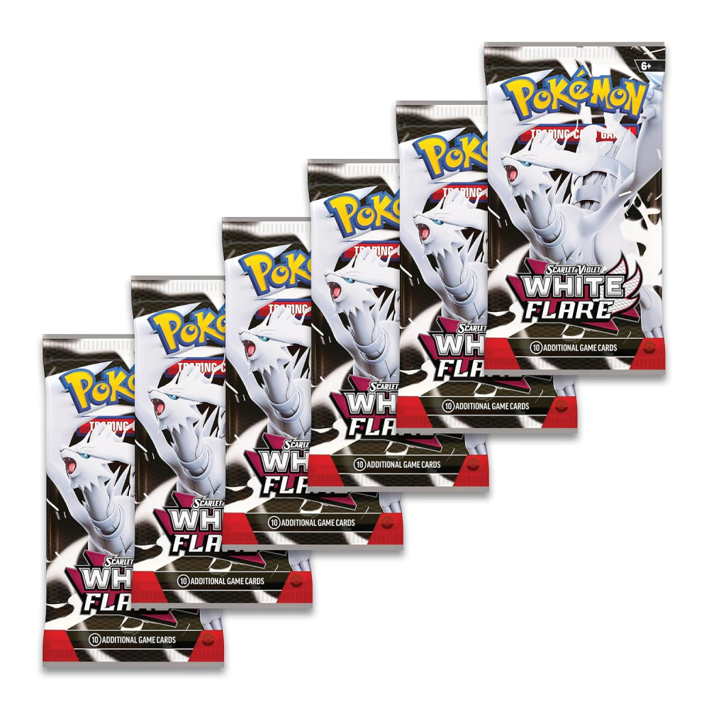 Pokémon TCG Scarlet & Violet 10.5 White Flare Booster Bundle 6 Packs Rip N Ship