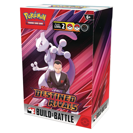 Pokémon trading card game box with Mewtwo and a person on the cover