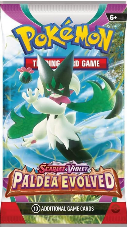 Pokémon trading card game pack featuring Paldea Evolved theme