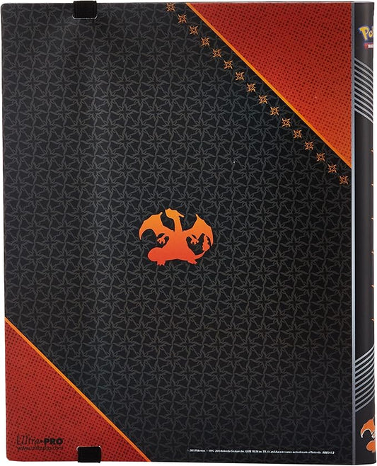 Black and red binder with a dragon emblem on a white background