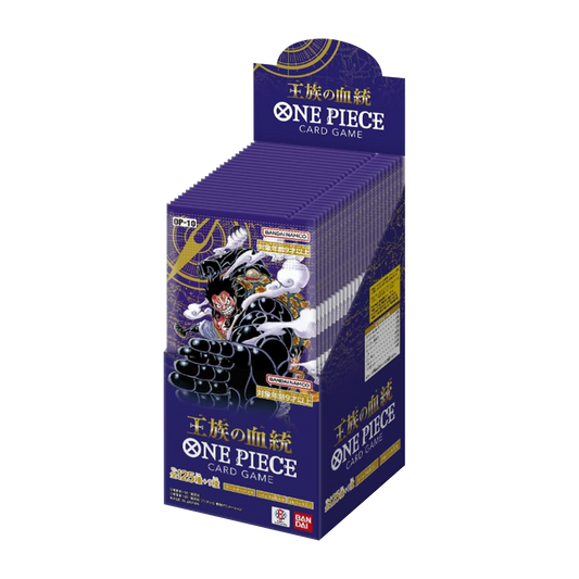 One Piece card game packaging with character illustration on a white background