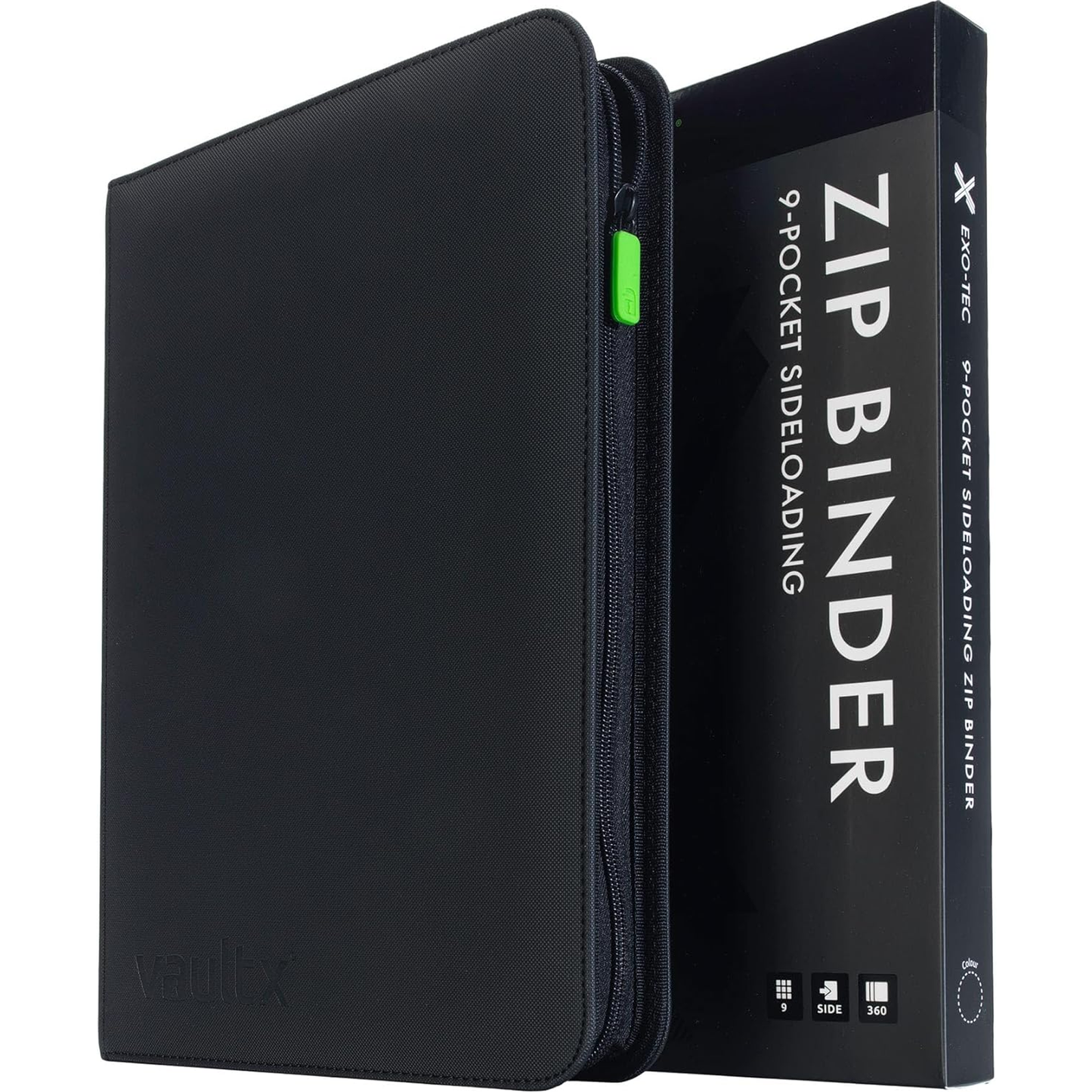 Vault X 4-Pocket Premium Exo-Tec Zip Binder – 160 Card Capacity - PokeTCG
