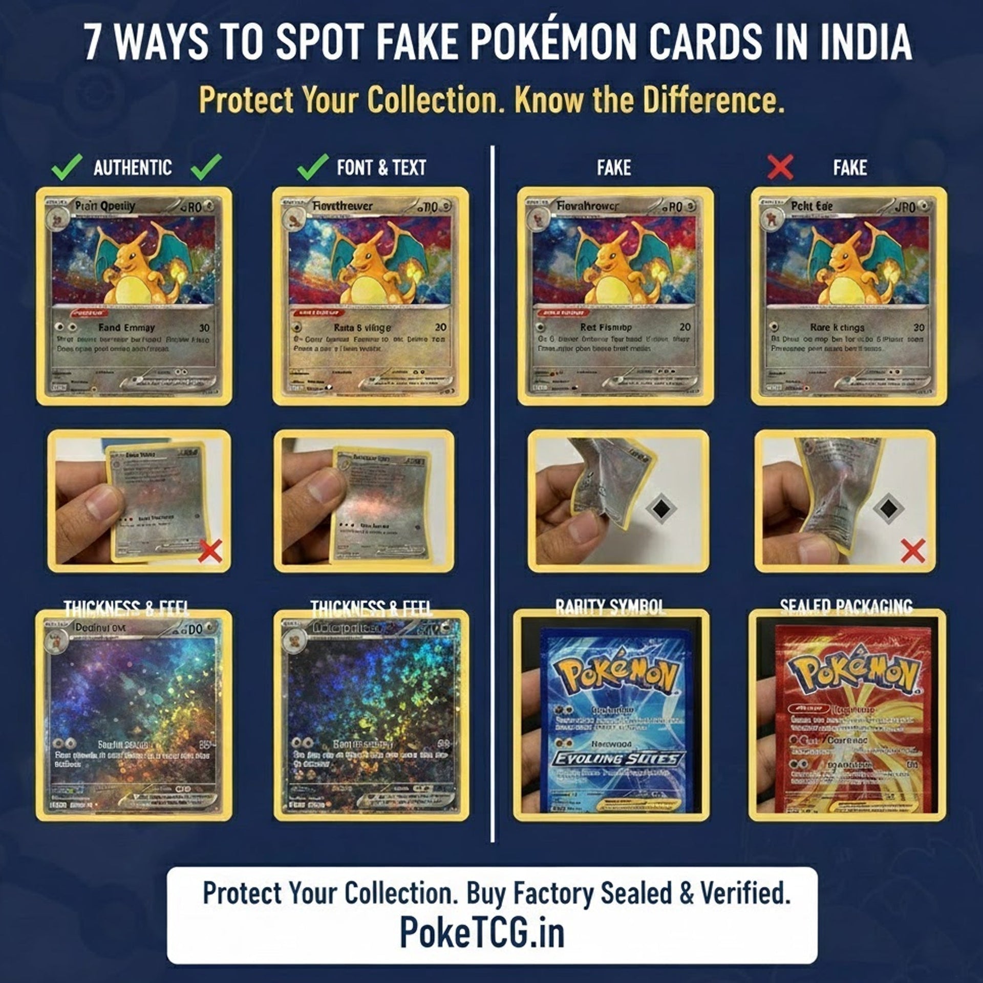 Spot Fake Pokmon Cards in India  2026 Authenticity Guide  PokTCG