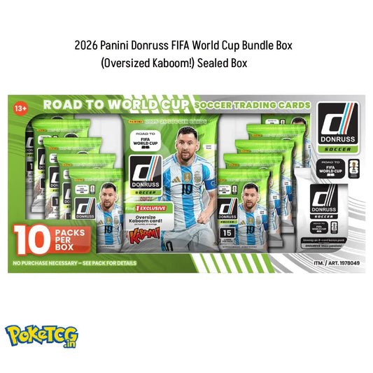 2026 Panini Donruss FIFA World Cup Bundle Box (Oversized Kaboom!) Sealed Box