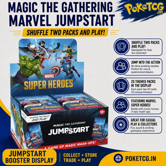 Magic: The Gathering | Marvel Super Heroes Jumpstart Booster Box | 24 Packs | 2-Player Card Game