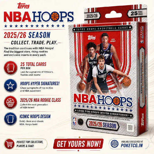 2025/26 Topps NBA Hoops Basketball Cards Box