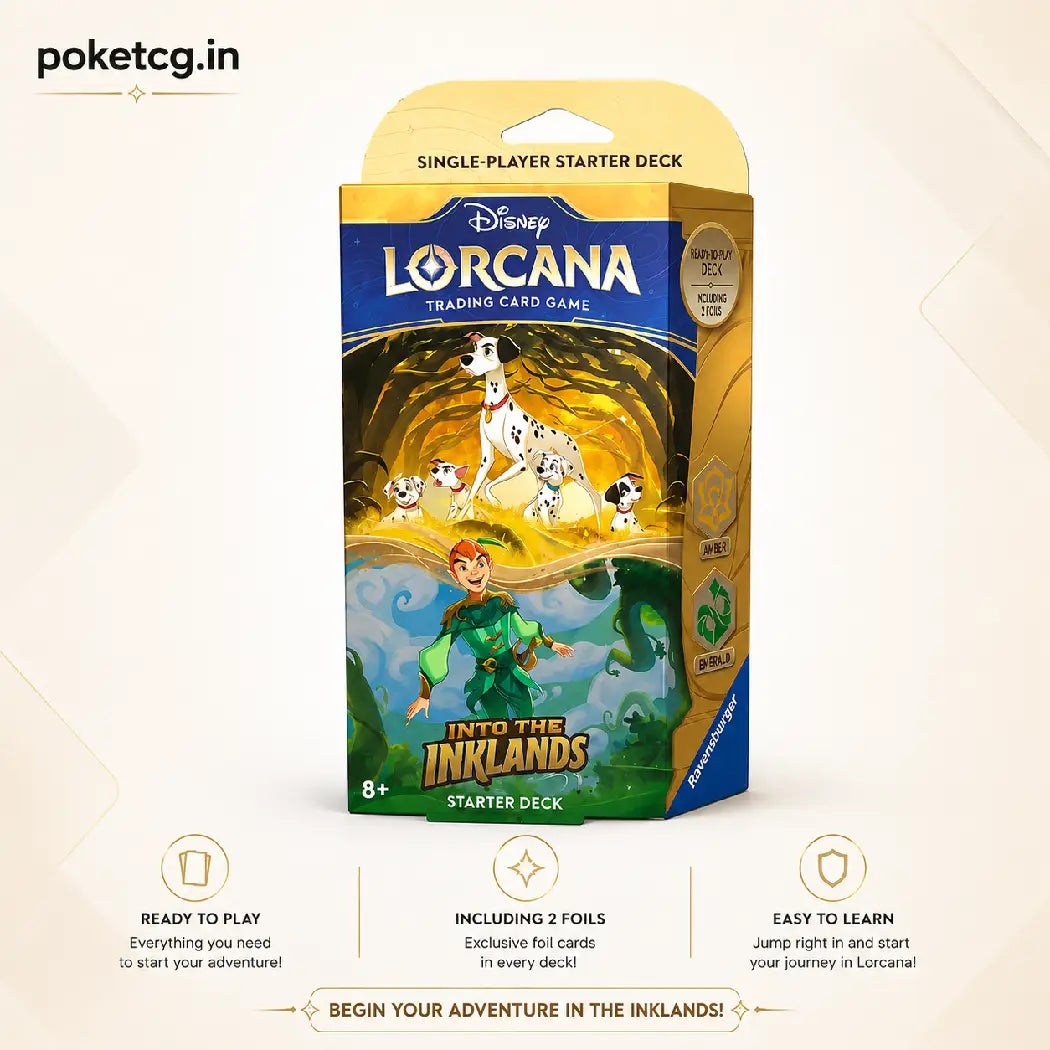 Disney Lorcana Trading Card Game – Into the Inklands Starter Deck: Ruby & Sapphire