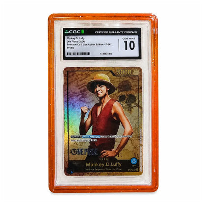 One Piece Card Game – Monkey D. Luffy P-047 Premium Collection Live Action Edition Promo (CGC 10)