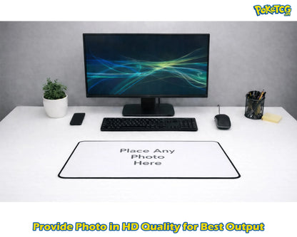 Custom "Your Photo Here" XXL Gaming Mousepad – 24" x 12" Personalized Desk Mat  - Poketcg.in