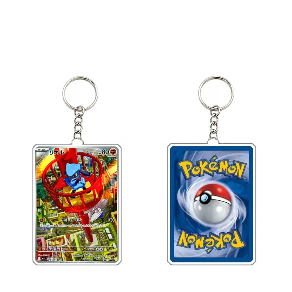 Pokémon Trading Card Acrylic Keychain Collectible for Fans