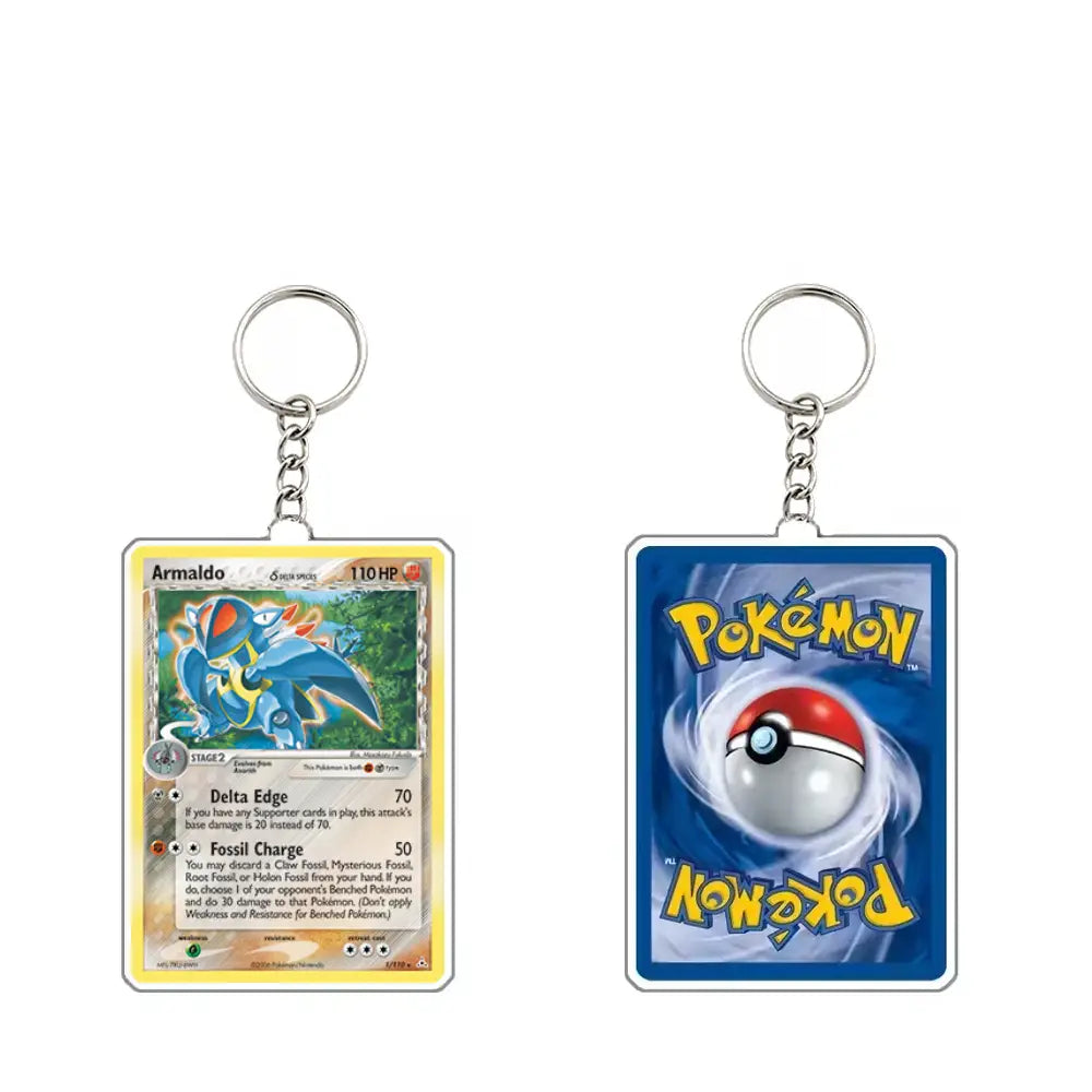 Pokémon Trading Card Acrylic Keychain Collectible for Fans