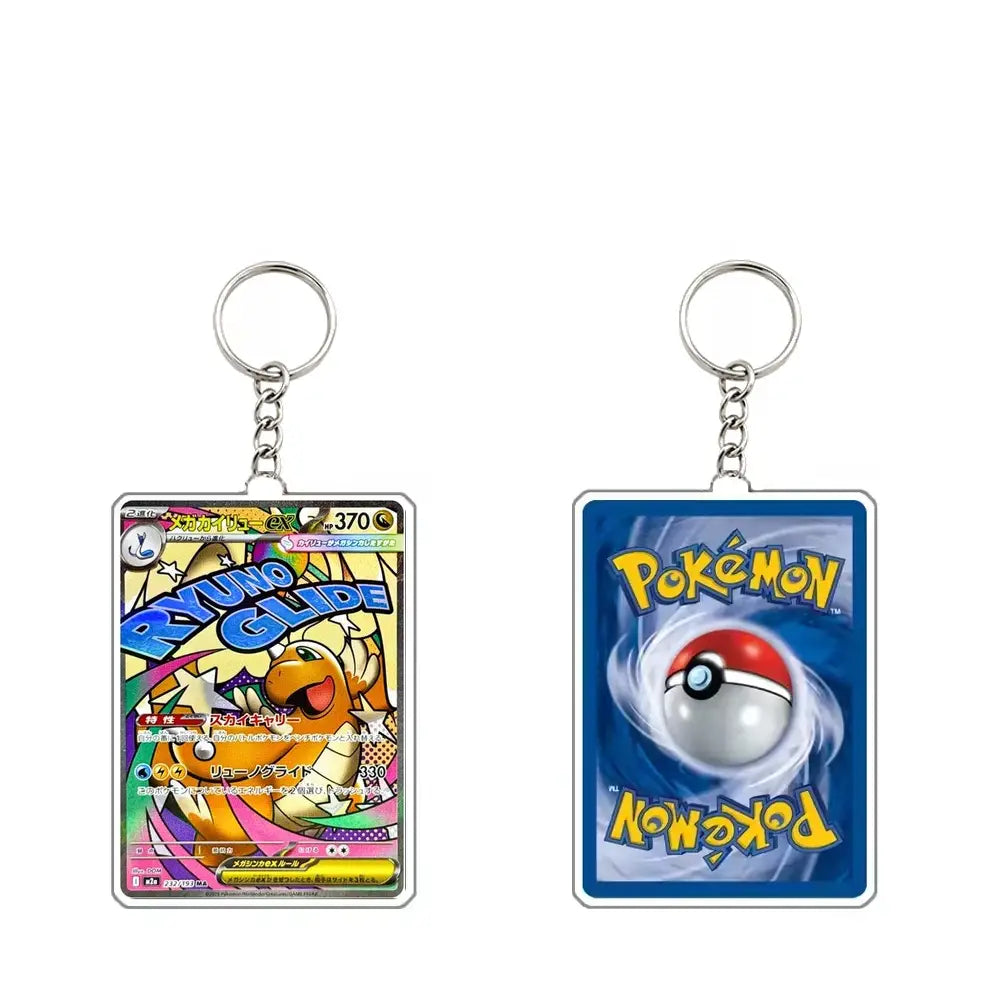 Pokémon Trading Card Acrylic Keychain Collectible for Fans