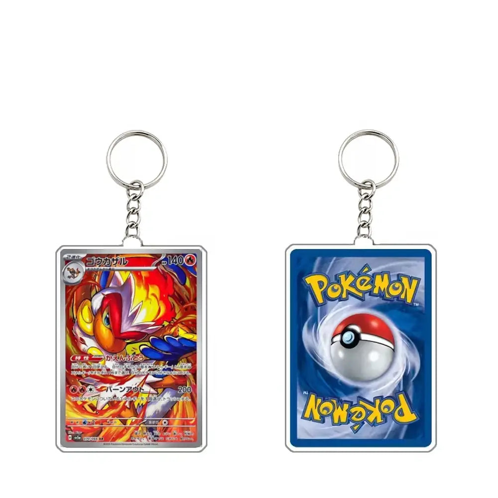 Pokémon Trading Card Acrylic Keychain Collectible for Fans