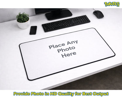 Custom "Your Photo Here" XXL Gaming Mousepad – 24" x 12" Personalized Desk Mat  - Poketcg.in