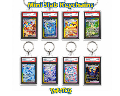 Pokémon Mini Graded Slab Acrylic Keychain – Umbreon & Friends Collector Charm