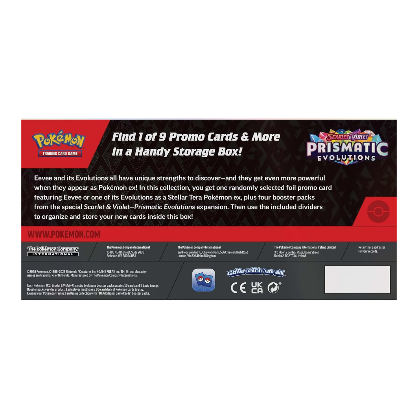 Pokemon TCG Scarlet & Violet 8.5 Prismatic Evolutions Surprise Box