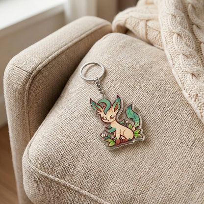 Pokémon Flareon Acrylic Keychain – Cute Anime Keyring
