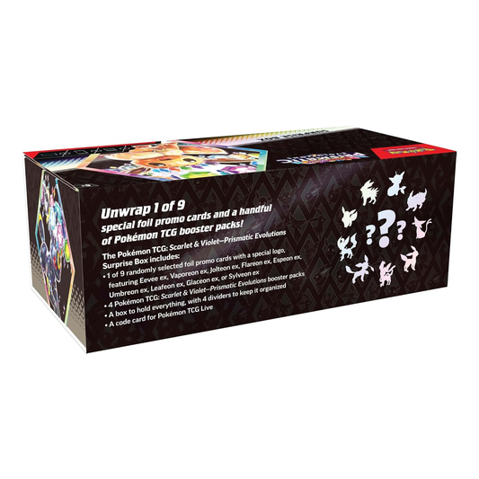 Pokemon TCG Scarlet & Violet 8.5 Prismatic Evolutions Surprise Box