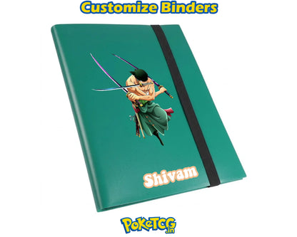 Custom 9 Pocket Trading Card Binder – Personalized Multi-Color Album with Strap