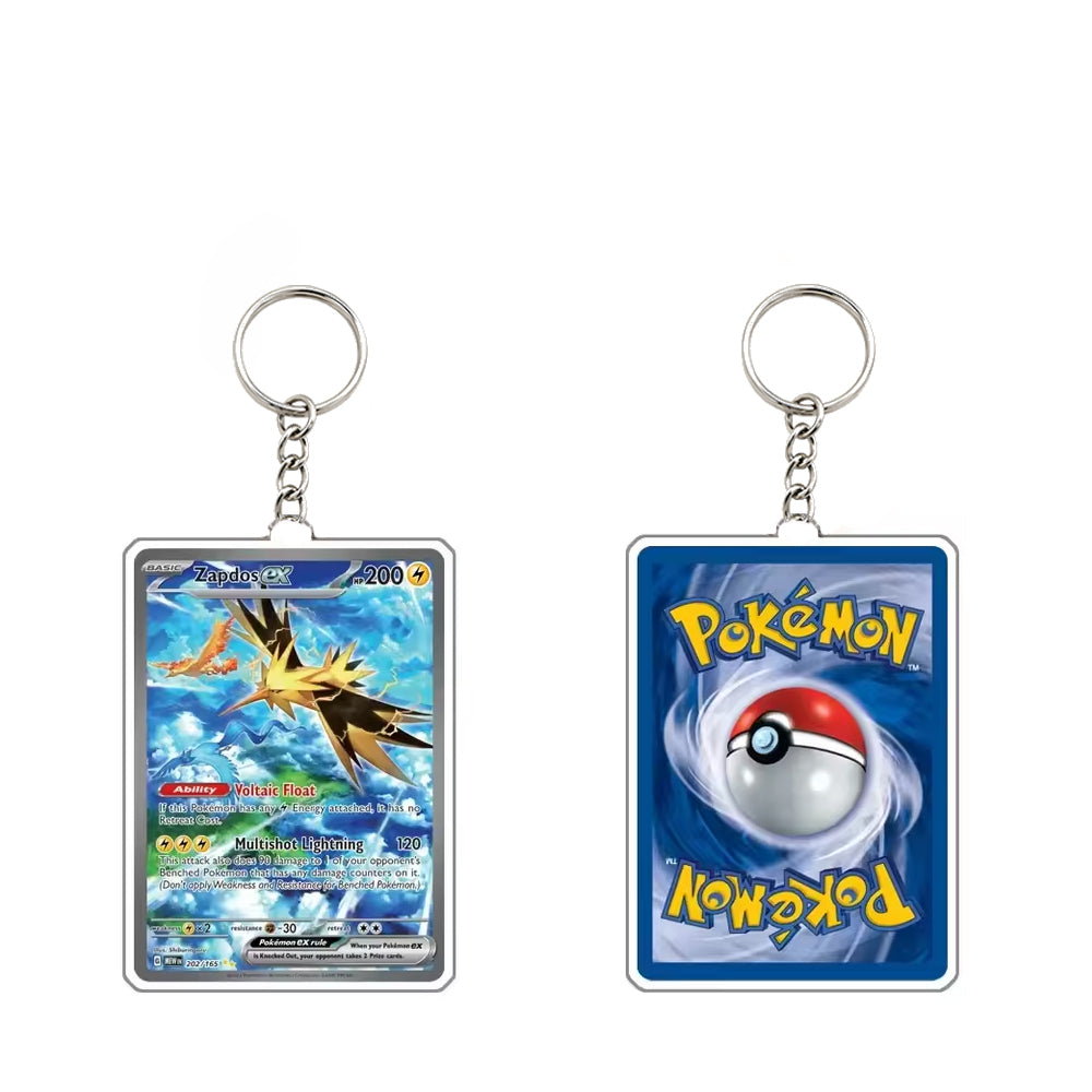 Pokémon Acrylic Character Keychain – Cute Anime Backpack Keyring