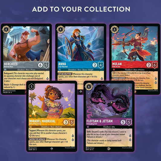 Ravensburger Disney Lorcana TCG: Ursula's Return Booster Pack Display | 24 Packs with 12 Trading Cards Each | Ideal for Collectors & Disney Fans | Suitable for Ages 8+