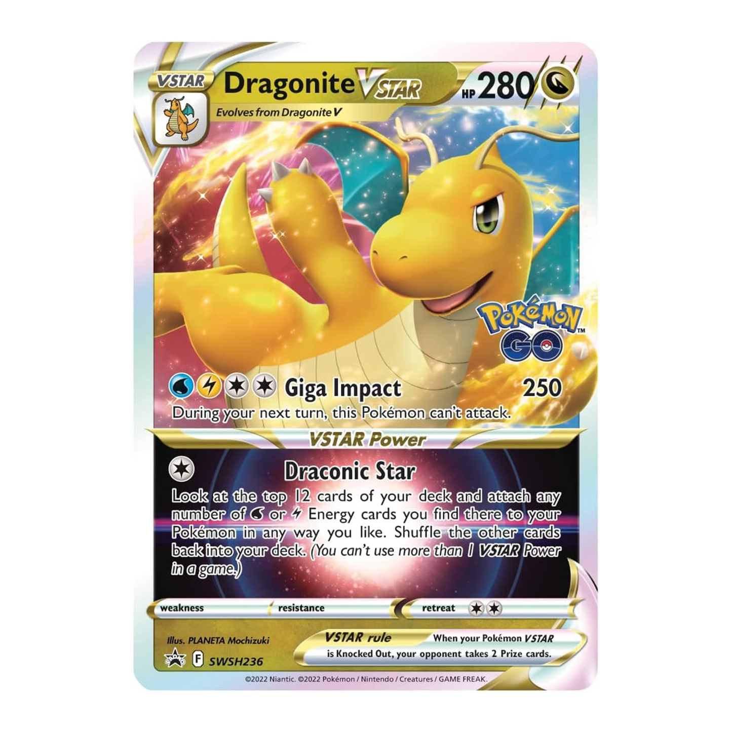 Pokemon TCG: Pokemon GO Premier Deck Holder Collection Dragonite VSTAR