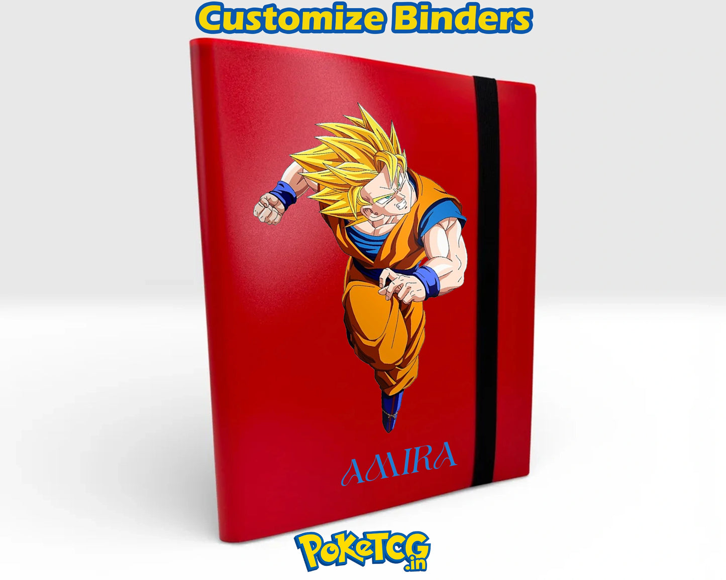 Custom 9 Pocket Trading Card Binder – Personalized Multi-Color Album with Strap