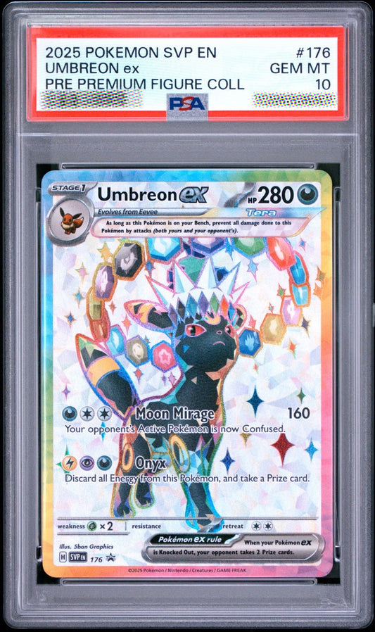 PSA 10 Umbreon ex #176 Black Star Promo Pokémon Card 2025