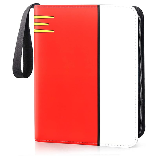 Card Binder 4 Pocket, Collectible Trading Card Albums Fits 400 Cards with 50 Removable Sleeves, Portable Trading Card Binder Collection Album Holder, Game Card Case book With Zipper for Gifts, L-Green