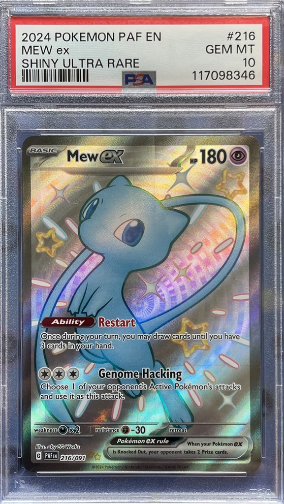 PSA 10 Mew ex 216/091 SV: Paldean Fates Holo Poketcg