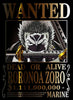 One Piece Roronoa Zoro Wanted Poster Black Gold Edition Dead or Alive Anime Bounty Wall Art Luxury Zoro Poster - PokeTCG